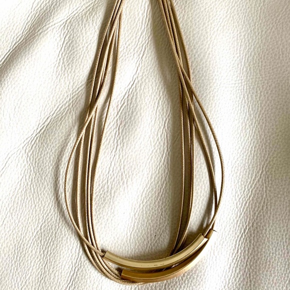 Matte gold necklace - from Japan - Picture 3 of 4
